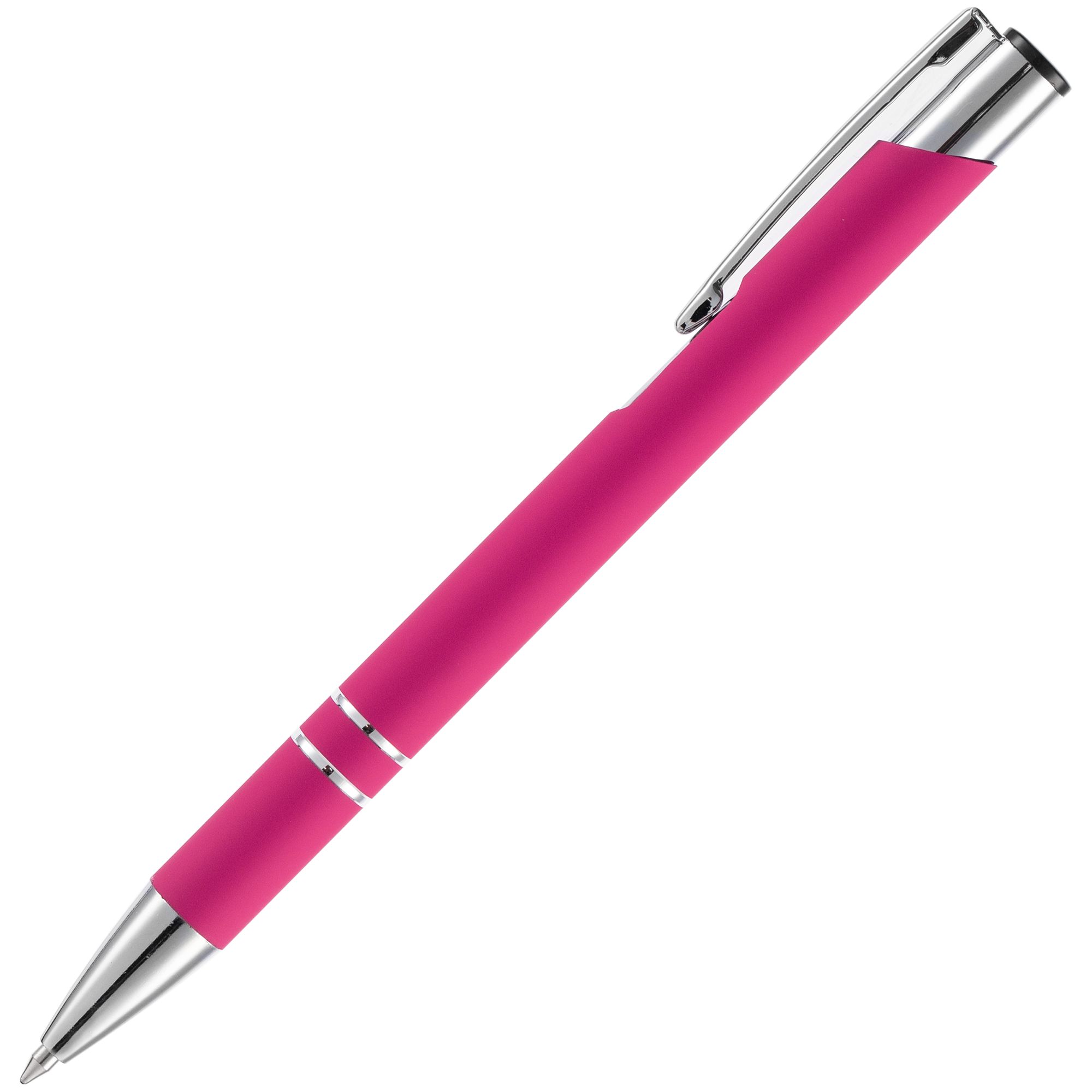 16425.15_4 учка шариковая Keskus Soft Touch, розовая