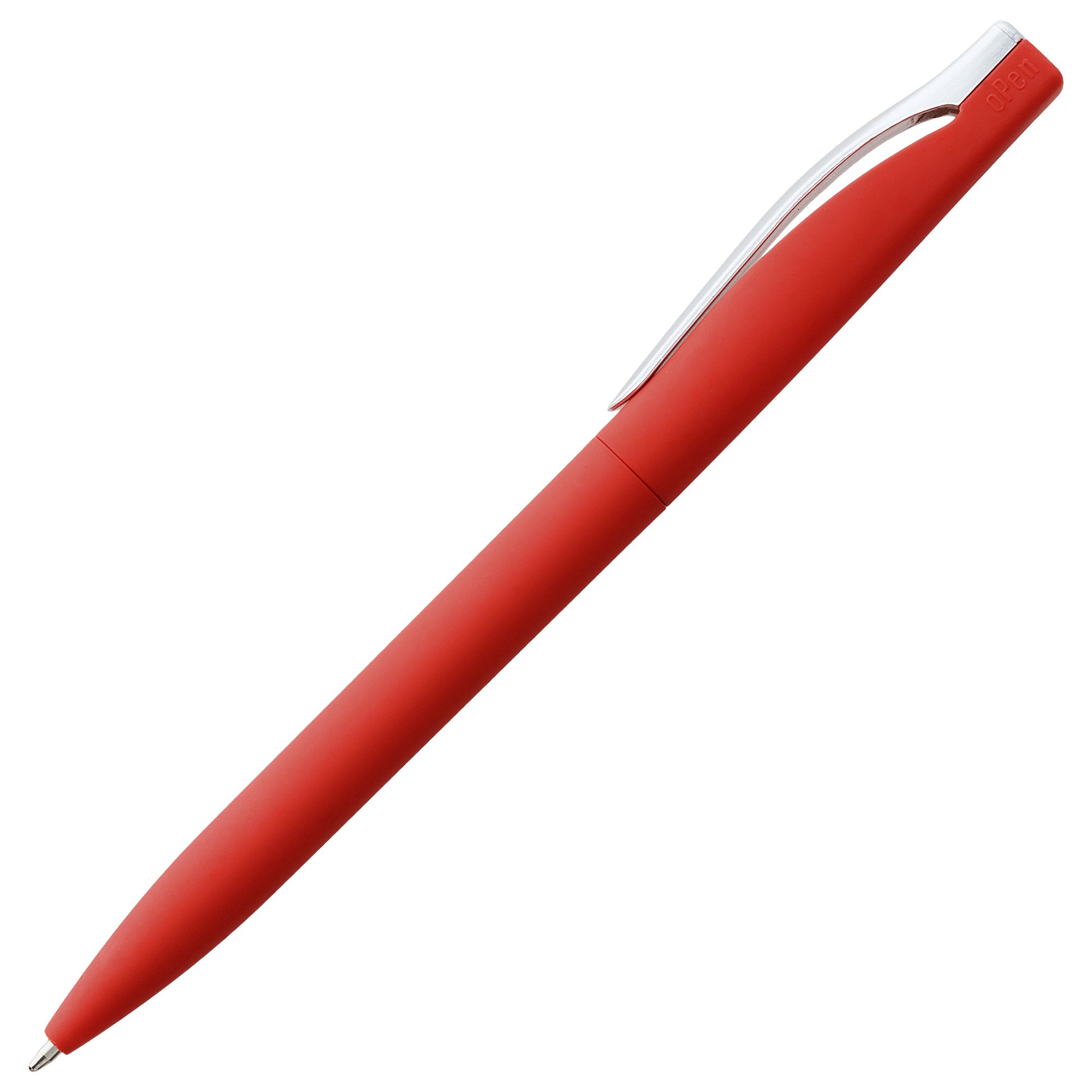3322.50_2 Ручка шариковая Pin Soft Touch, красная