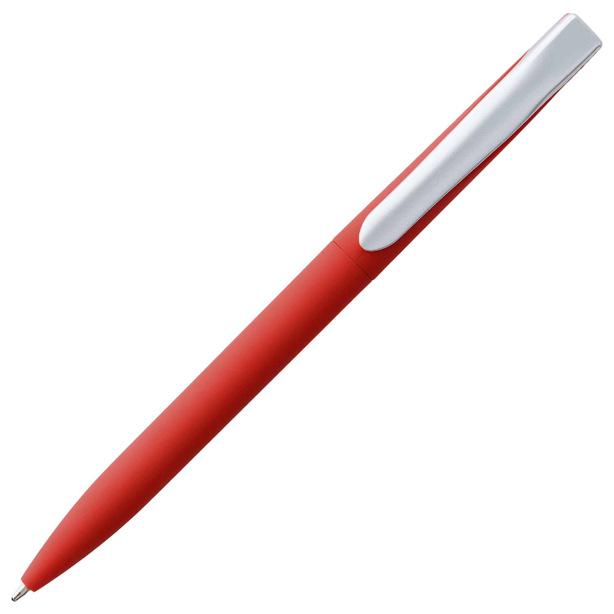 3322.50_3 Ручка шариковая Pin Soft Touch, красная