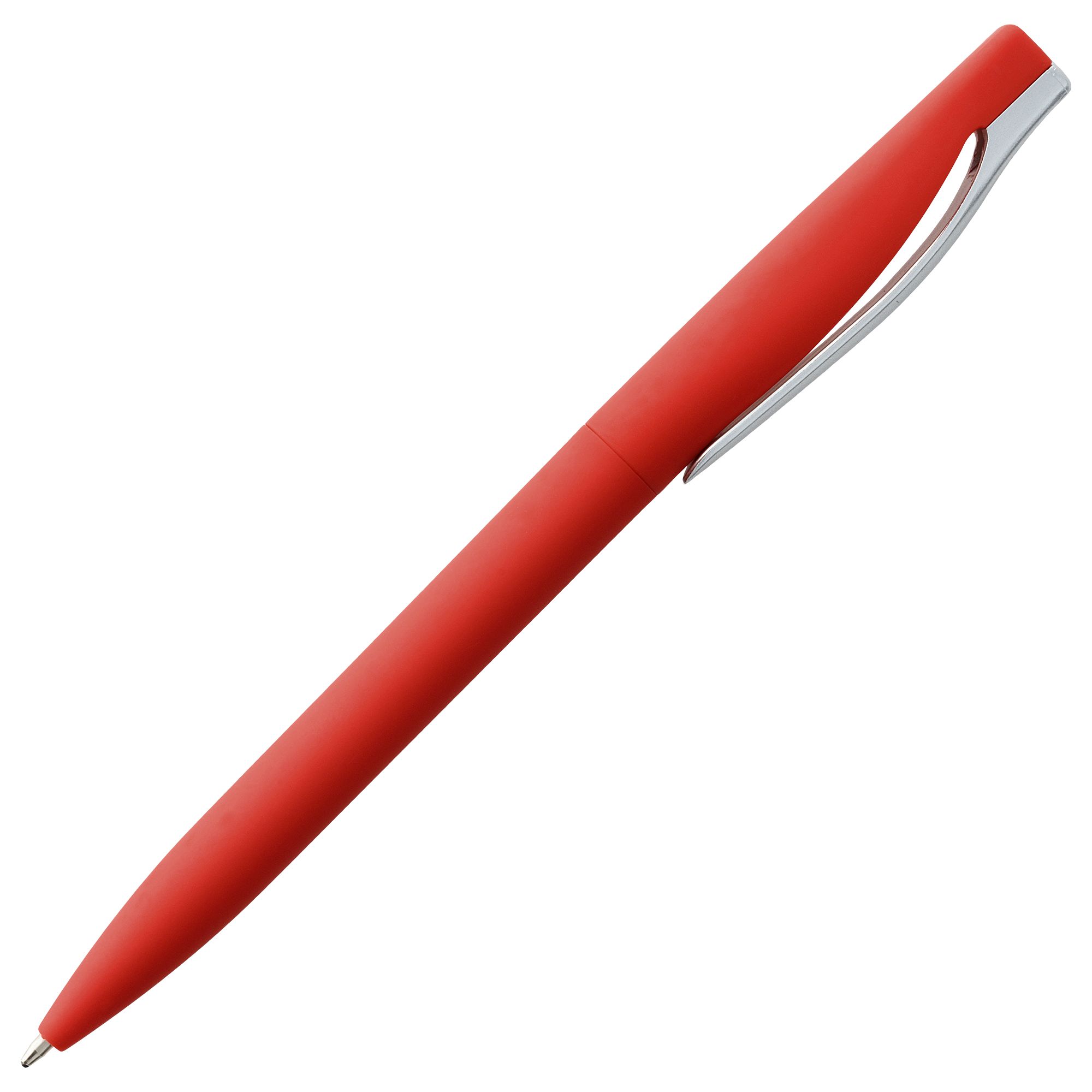 3322.50_4 Ручка шариковая Pin Soft Touch, красная