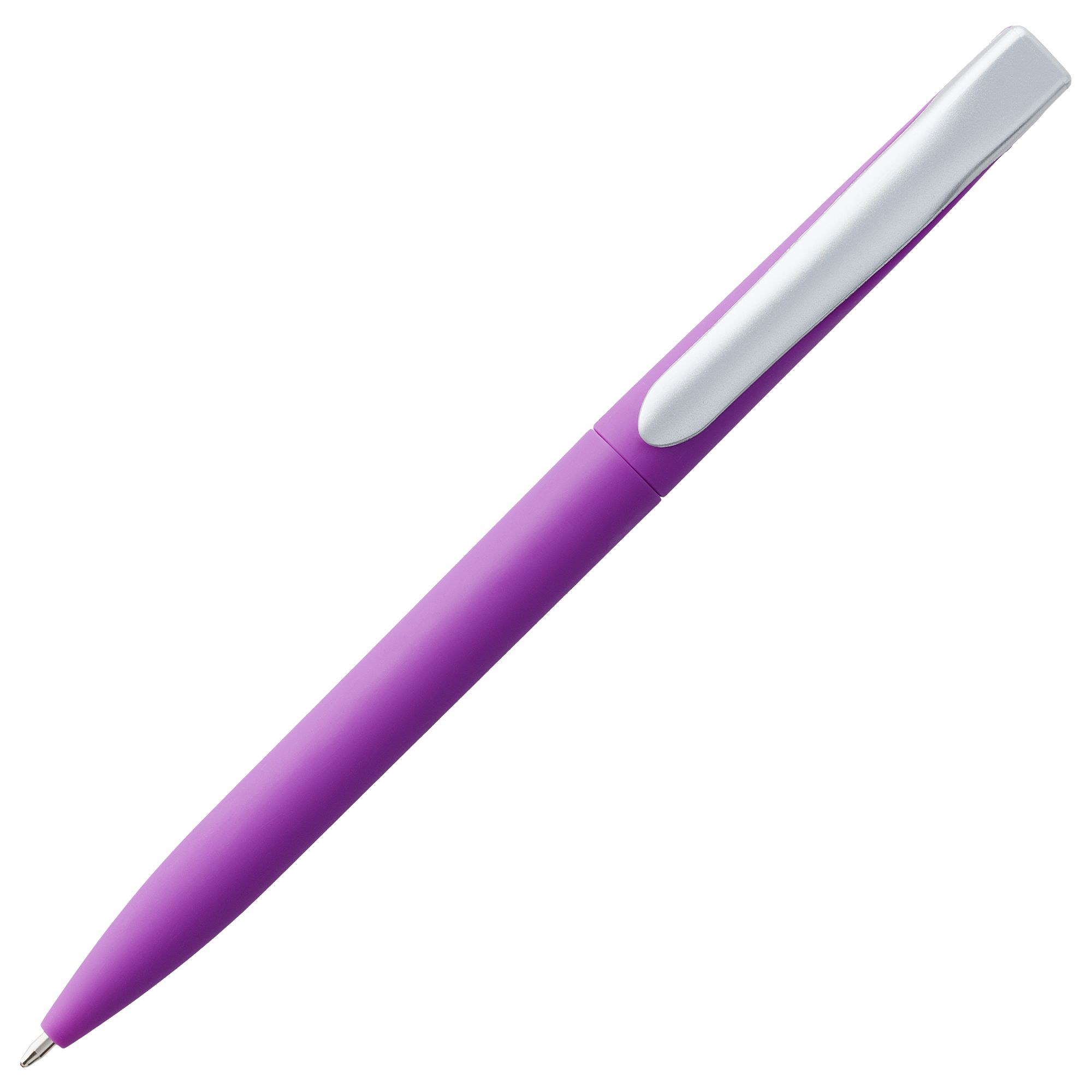 3322.70_3 Ручка шариковая Pin Soft Touch, фиолетовая