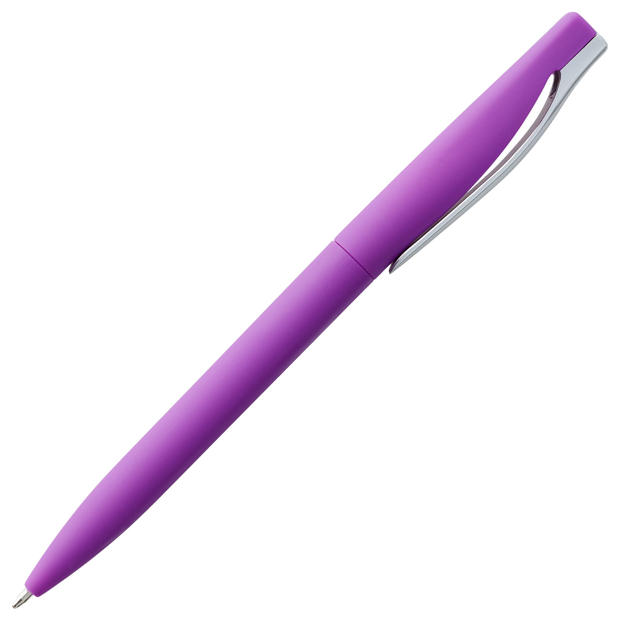 3322.70_4 Ручка шариковая Pin Soft Touch, фиолетовая